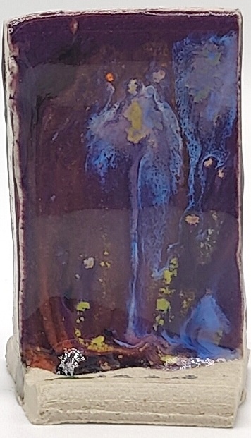 Passion Flower + Amaryllis on Valentine Earthstone ES-10 cone 6 oxidation