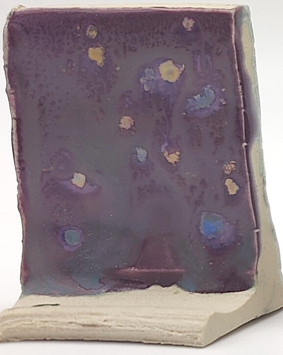 Passion Flower + Riptide on Valentine Earthstone ES-10 cone 6 oxidation
