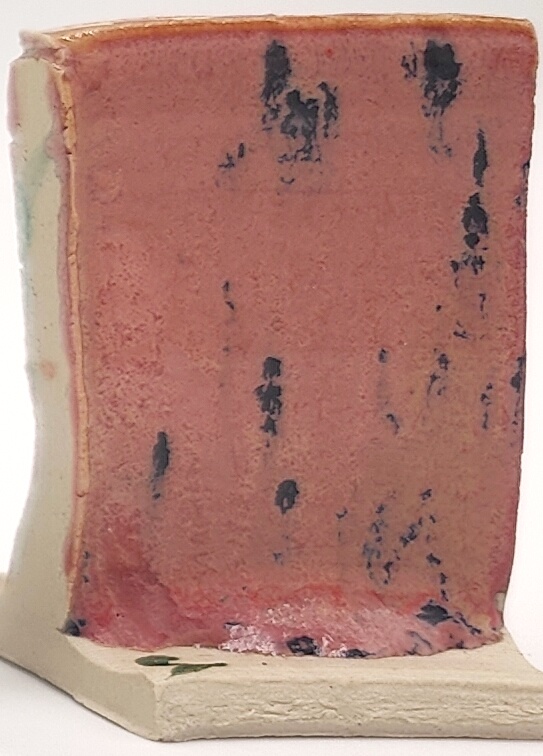 Peppered Plum + Rose Quartz on Valentine Earthstone ES-10 cone 6 oxidation