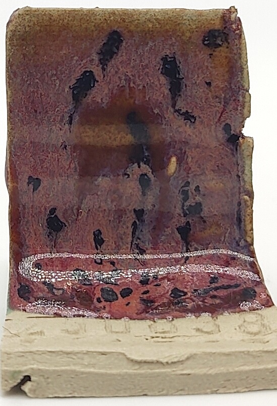 Riptide + Peppered Plum on Valentine Earthstone ES-10 cone 6 oxidation