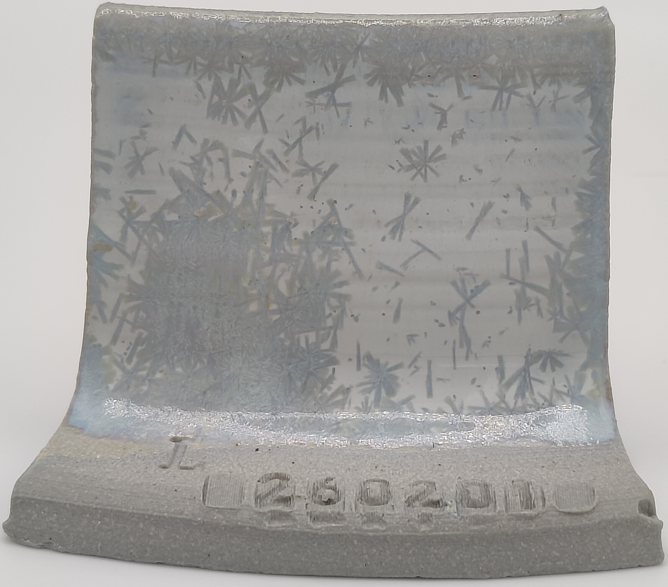 Micro Pearl + SPS - Melting Point Reducer on Valentine LoStone Sea-Mist cone 5 oxidation