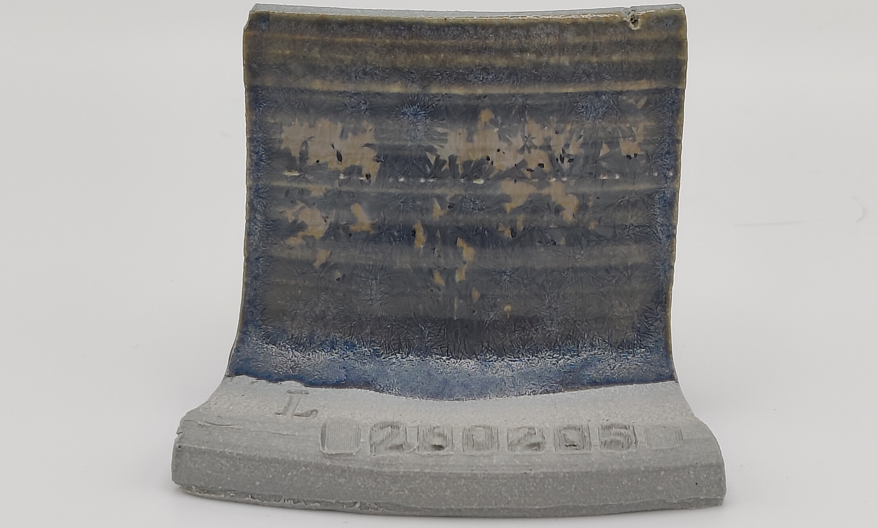Micro Ash + SPS - Melting Point Reducer on Valentine LoStone Sea-Mist cone 5 oxidation