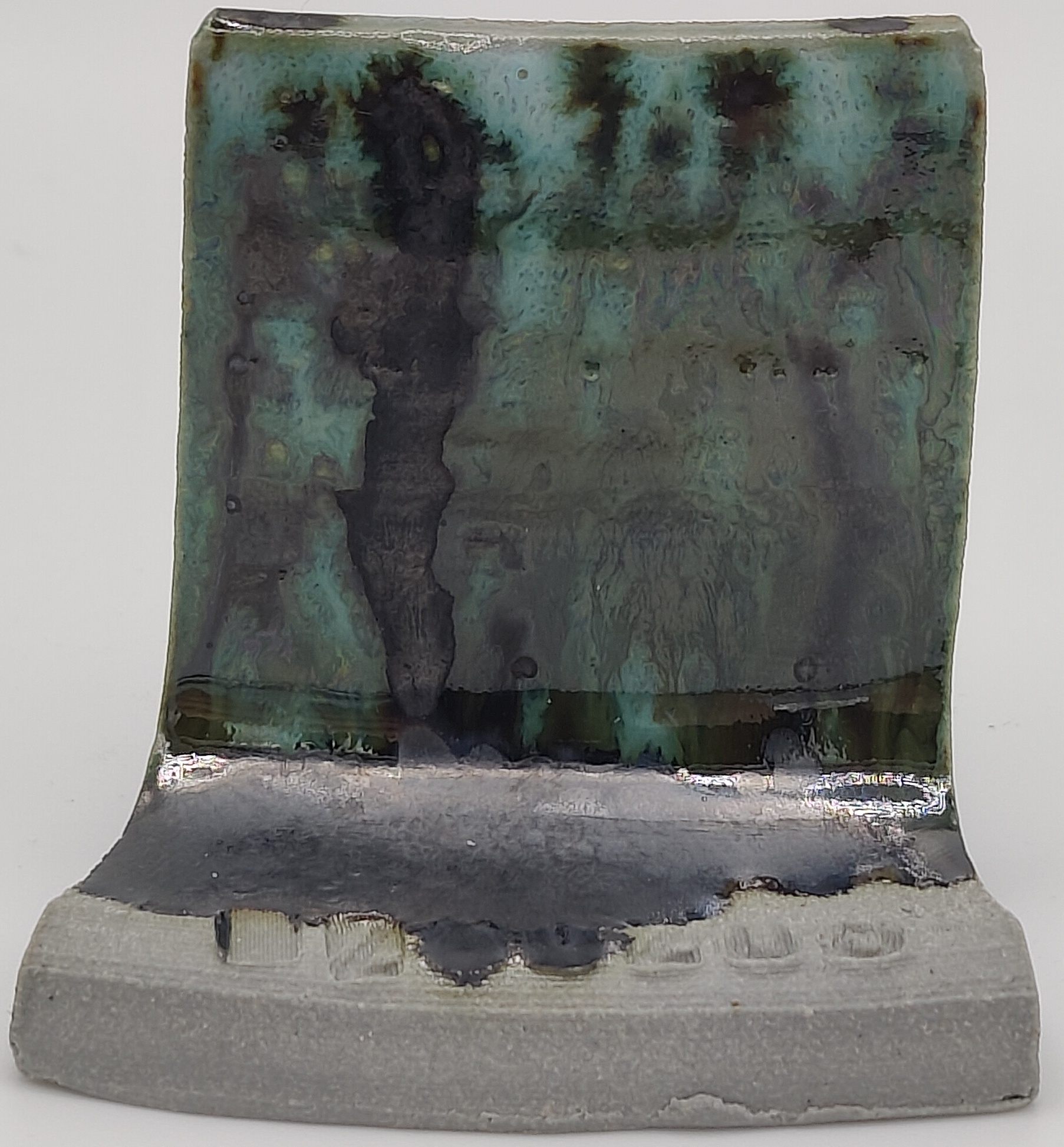 Mint Speck + SPS - Melting Point Reducer on Valentine LoStone Sea-Mist cone 5 oxidation