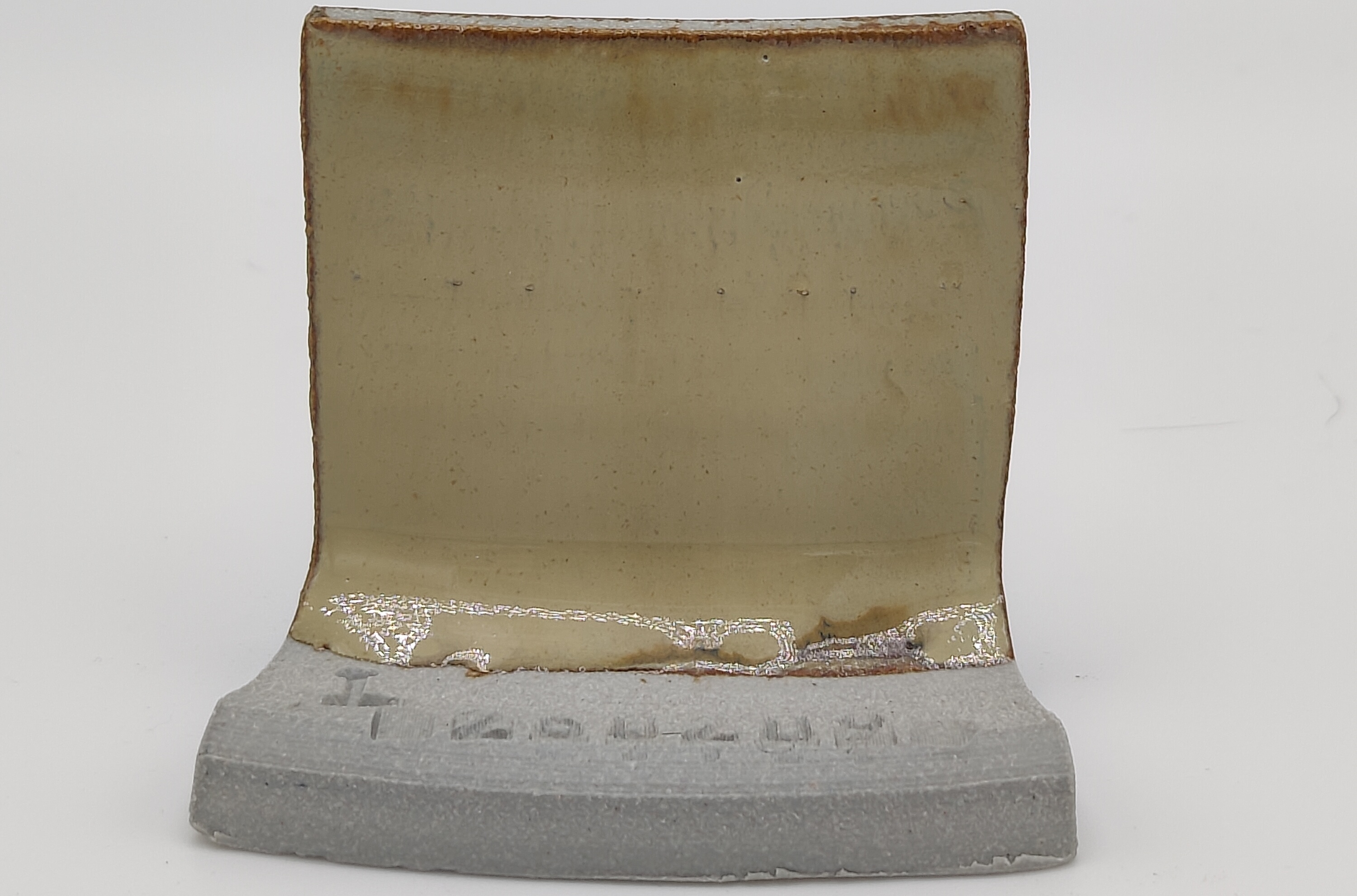 Green Jasper + SPS - Melting Point Reducer on Valentine LoStone Sea-Mist cone 5 oxidation