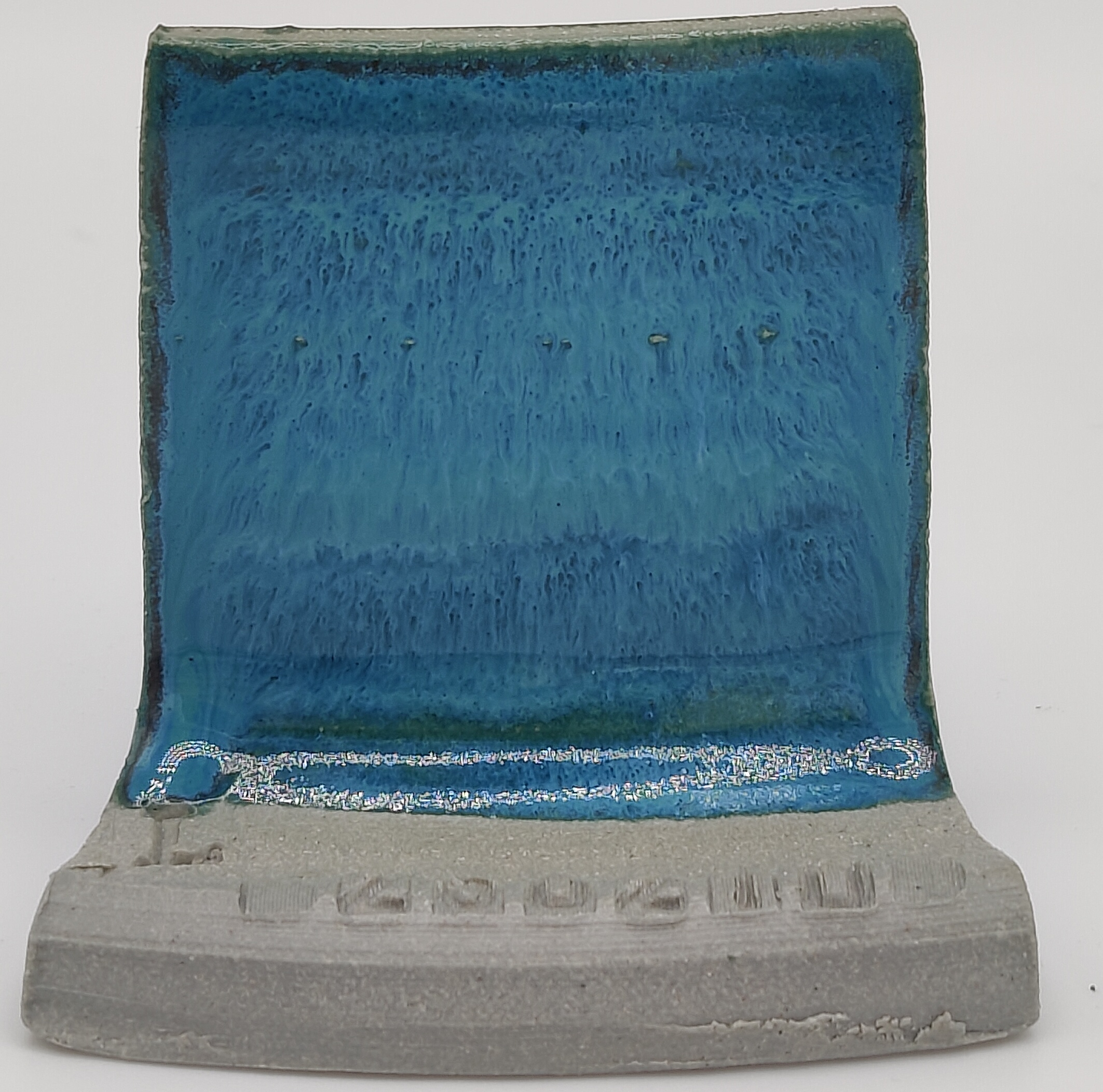 Tropical Teal + SPS - Melting Point Reducer on Valentine LoStone Sea-Mist cone 5 oxidation