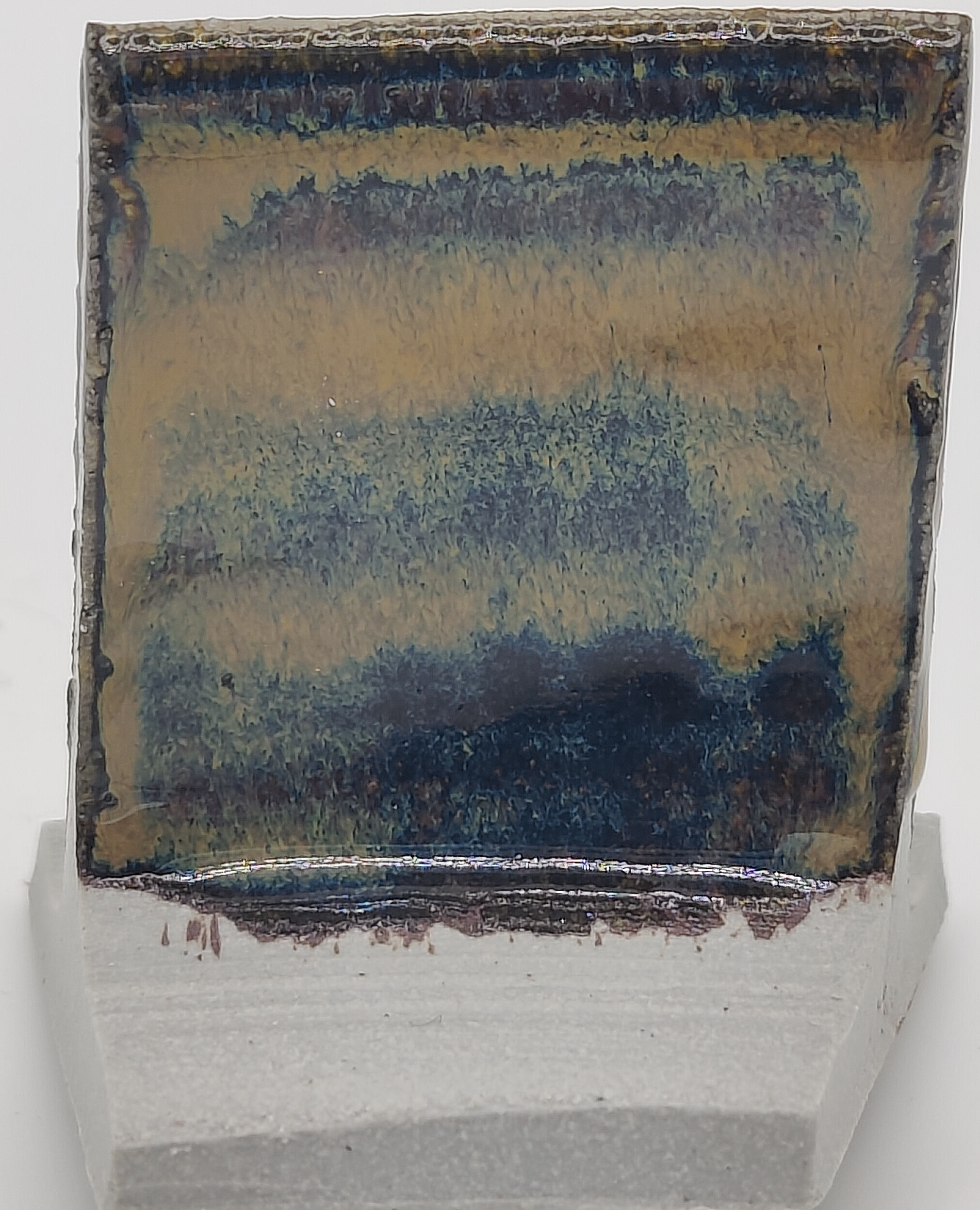 Tiger's Eye on Valentine LoStone Sea-Mist cone 5 oxidation