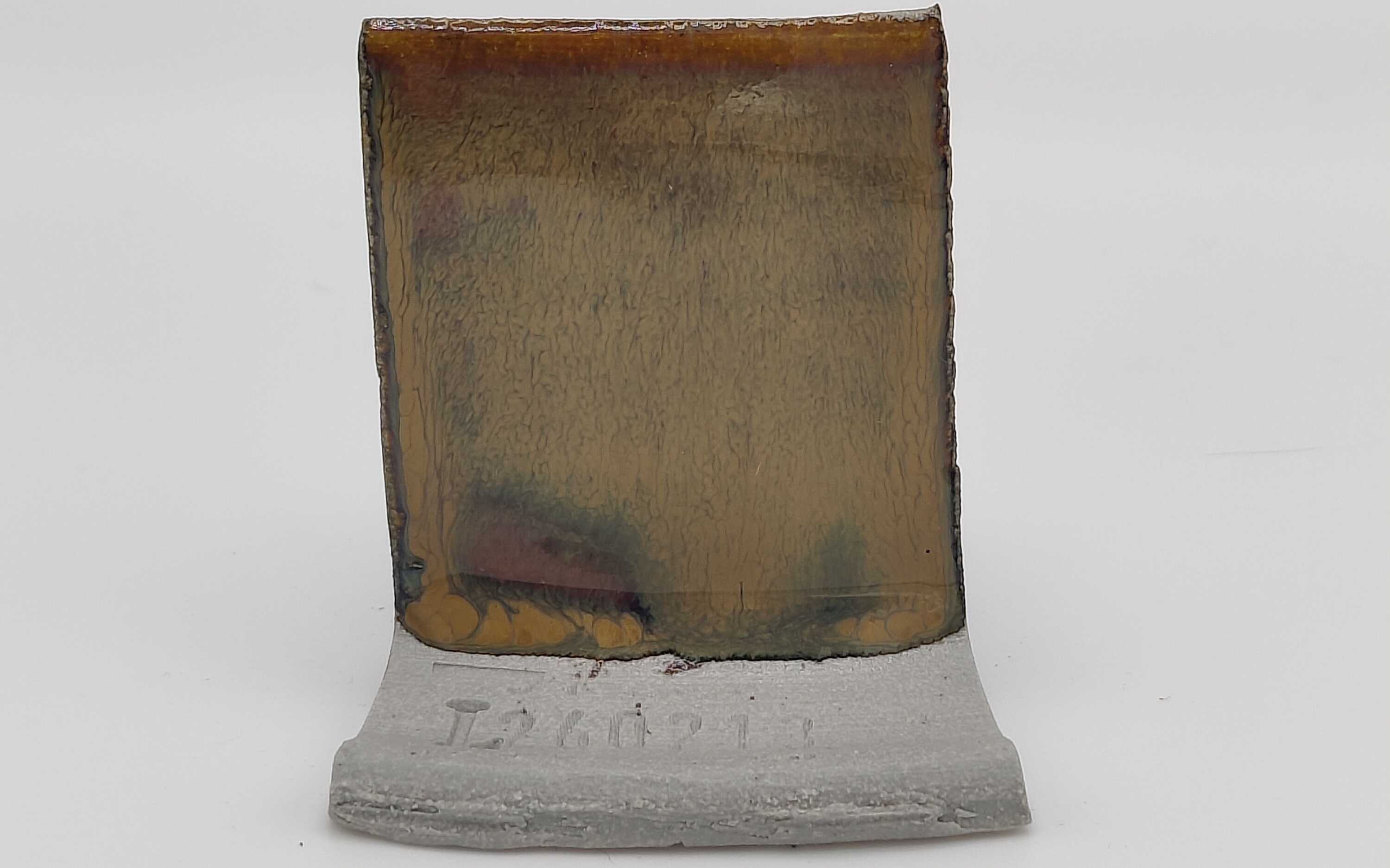 Tiger's Eye + SPS - Melting Point Reducer on Valentine LoStone Sea-Mist cone 5 oxidation