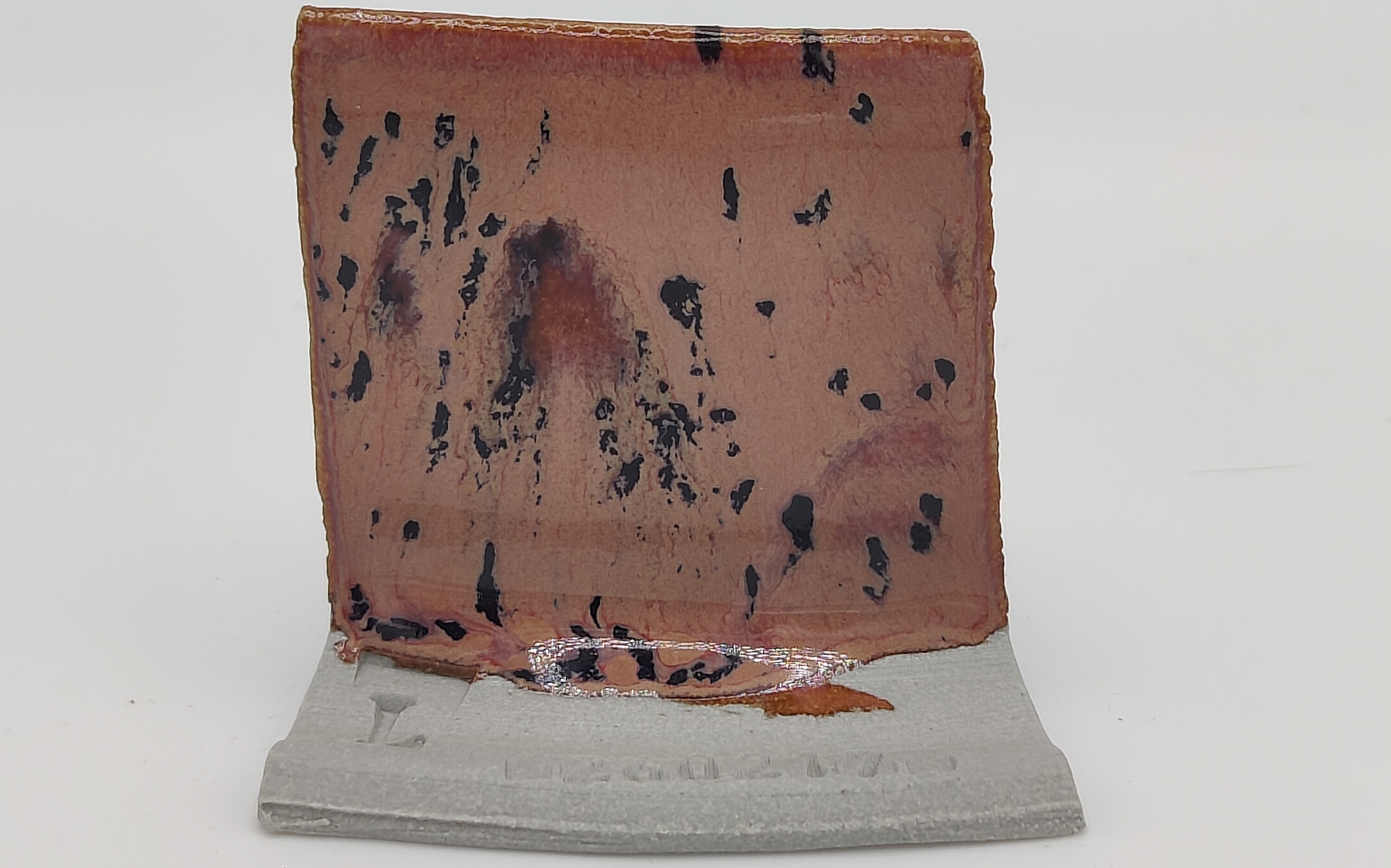 Peppered Plum + SPS - Melting Point Reducer on Valentine LoStone Sea-Mist cone 5 oxidation
