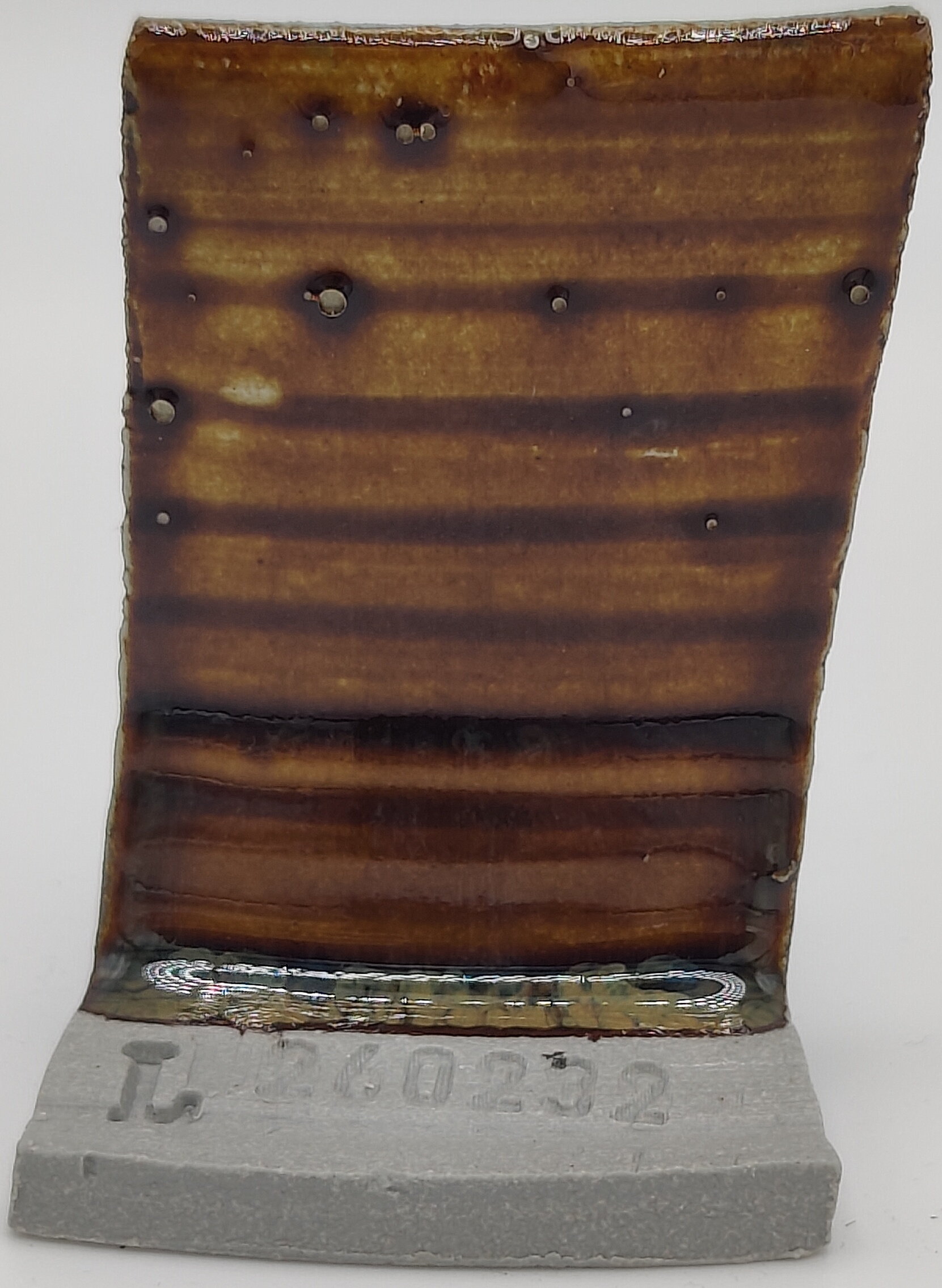 Brown Garnet + SPS - Melting Point Reducer on Valentine LoStone Sea-Mist cone 5 oxidation