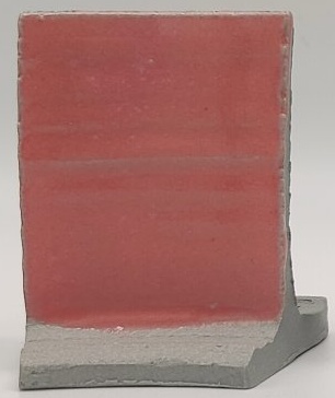 Pink Gloss + SPS - Melting Point Reducer on Valentine LoStone Sea-Mist cone 4 oxidation