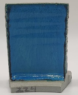 Tropical Teal + SPS - Melting Point Reducer on Valentine LoStone Sea-Mist cone 4 oxidation