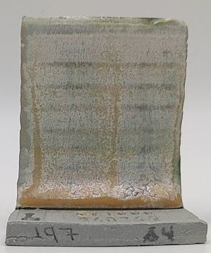 Fossil Rock + SPS - Melting Point Reducer on Valentine LoStone Sea-Mist cone 4 oxidation