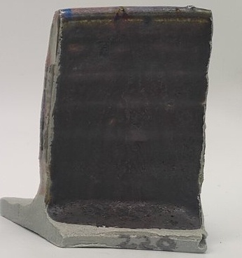 Black Timber + SPS - Melting Point Reducer on Valentine LoStone Sea-Mist cone 4 oxidation