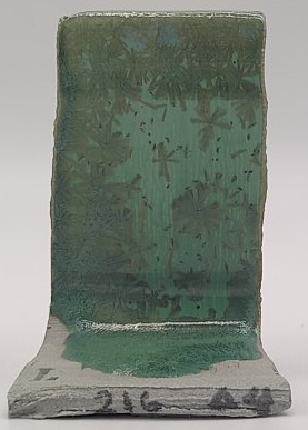 Micro Jade + SPS - Melting Point Reducer on Valentine LoStone Sea-Mist cone 4 oxidation