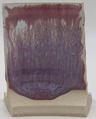 Natural Opal + Blue Flame on Valentine Earthstone ES-10 cone 6 oxidation