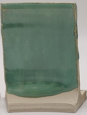 Prisma Green + Lemon Drop on Valentine Earthstone ES-10 cone 6 oxidation