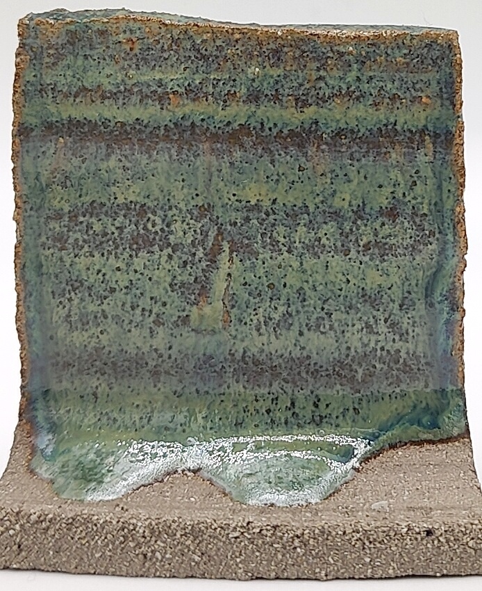 Ivy on SIO2 Zumaia Grey (Rokk Grey) cone 6 oxidation