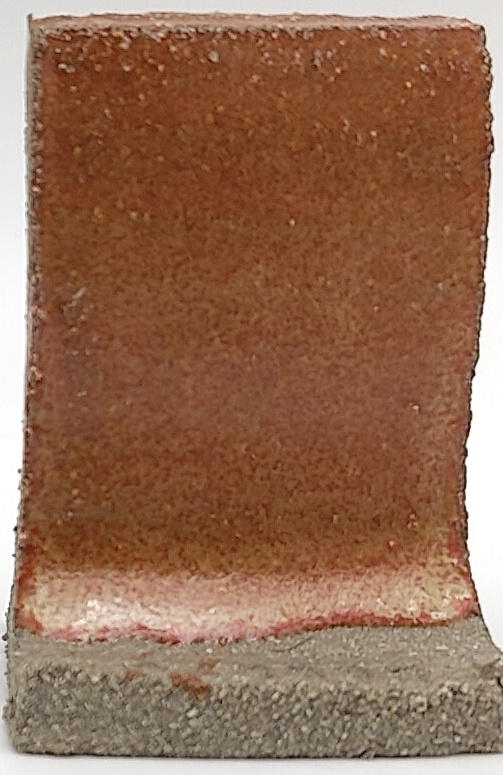 Rose Quartz on SIO2 Zumaia Grey (Rokk Grey) cone 6 oxidation