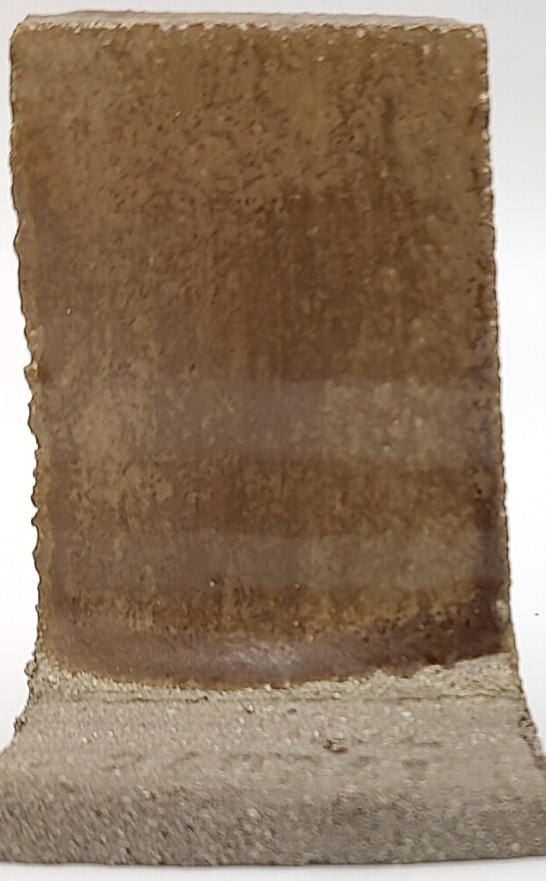 Micro Champagne on SIO2 Zumaia Grey (Rokk Grey) cone 6 oxidation