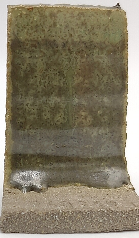 Micro Jade on SIO2 Zumaia Grey (Rokk Grey) cone 6 oxidation