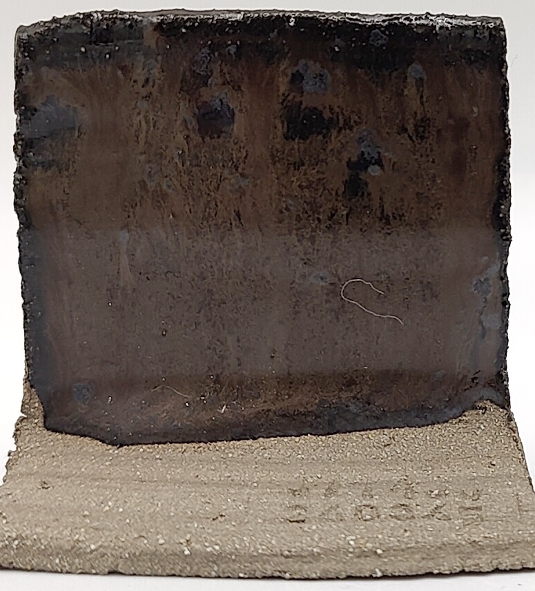 Black Timber on SIO2 Zumaia Grey (Rokk Grey) cone 6 oxidation