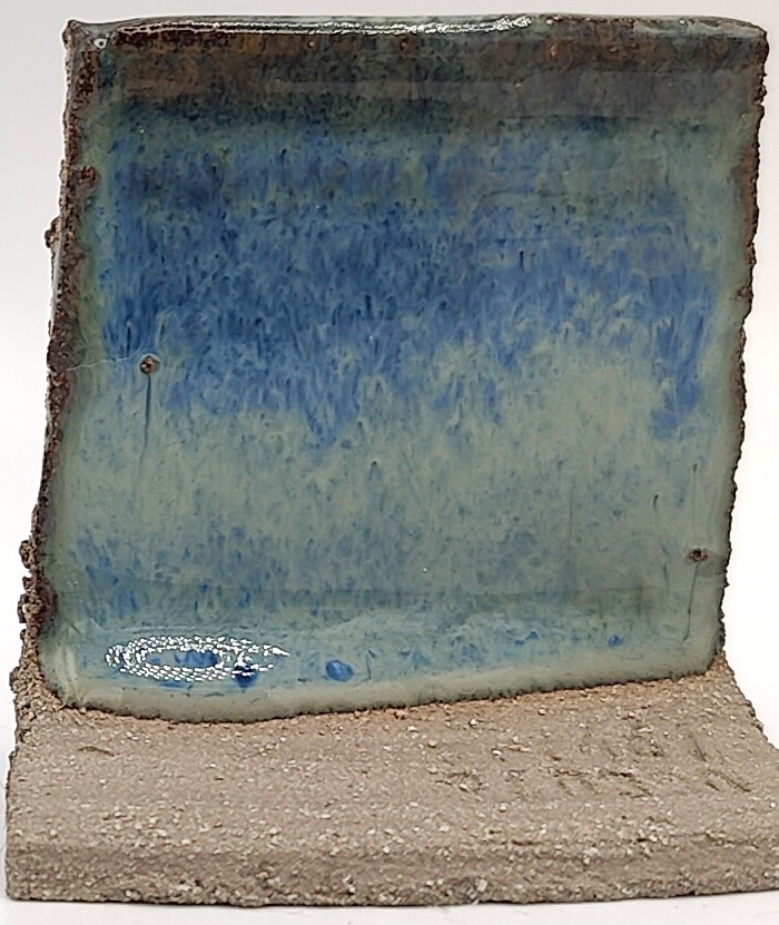 Blue Rutile on SIO2 Zumaia Grey (Rokk Grey) cone 6 oxidation